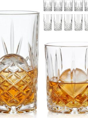 Crystal Cocktail Glasses Set of 12