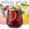Unbreakable Plastic Wine Glasses 40 Pack