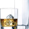 Square Drinking Glasses Set of 16